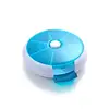 Cheap Weekly 7 Days Round Rotating Press Button Plastic Pill Box 1PCS