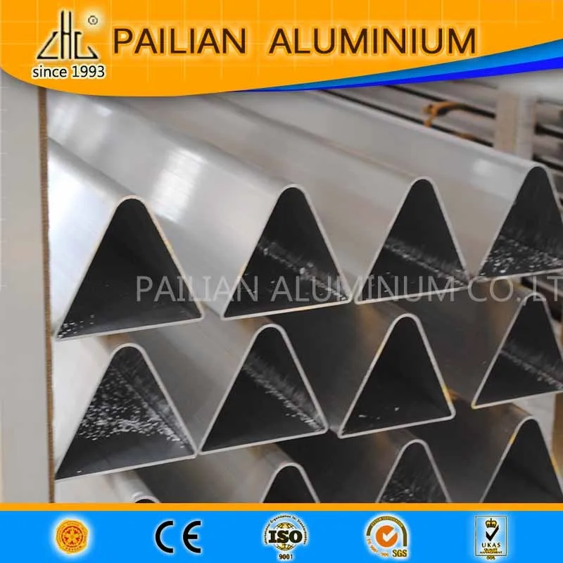 Aluminium Extruded Triangle Aluminum Pipe Triangle Tube/aluminum