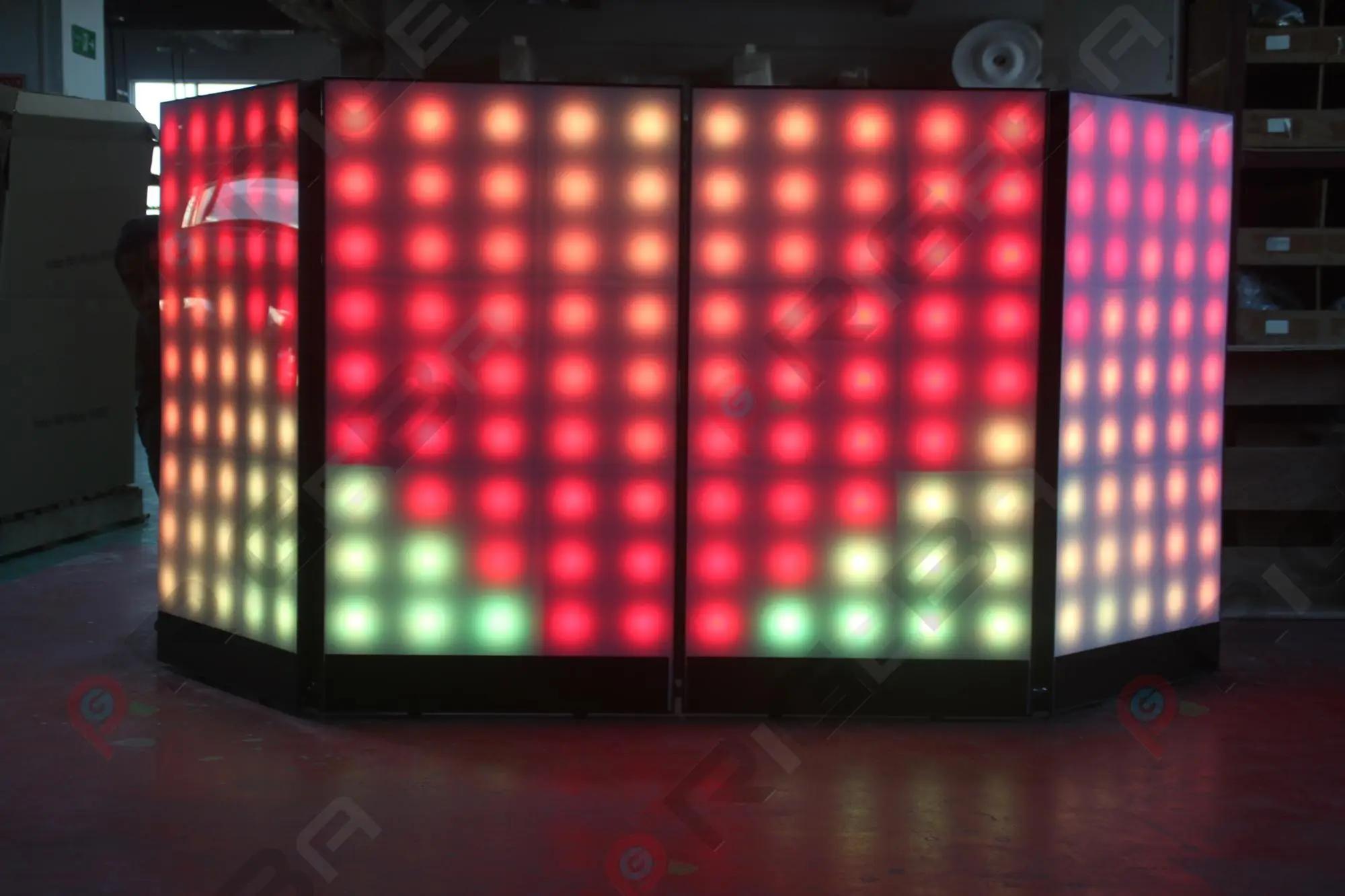 Dj Light Full Color Aluminum Digital Dj Booth Facade For Sale Buy Dj