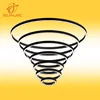 Circular black/ white anodized led extrusion linear lens