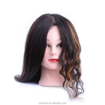 human hair mannequin head