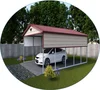 Low cost steel structure car parking shed for single car