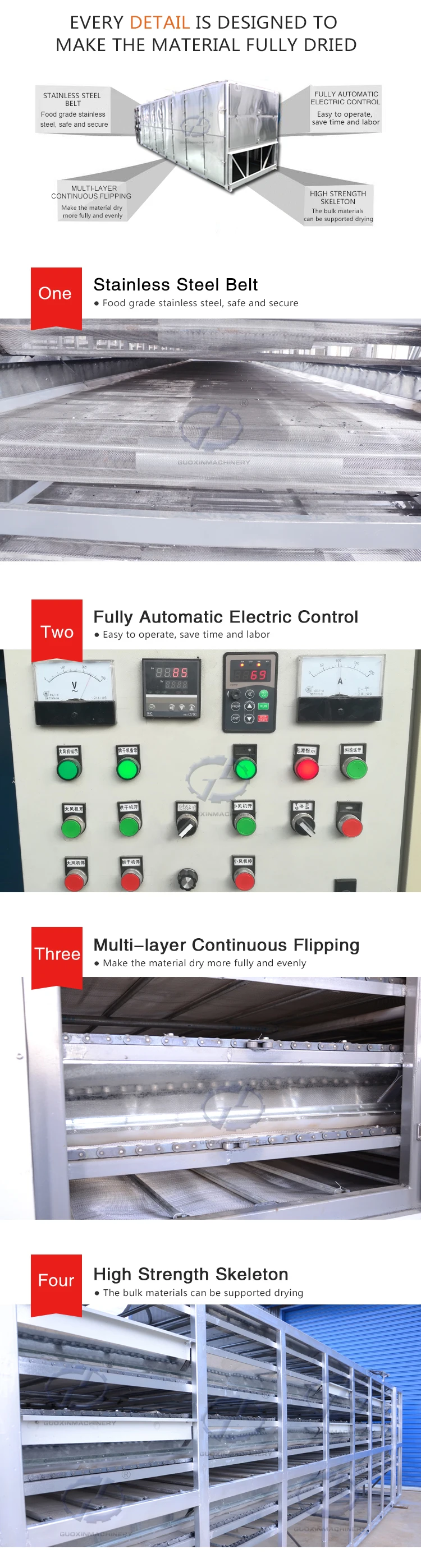 high profit agriculture vegetable pease mesh belt dryer