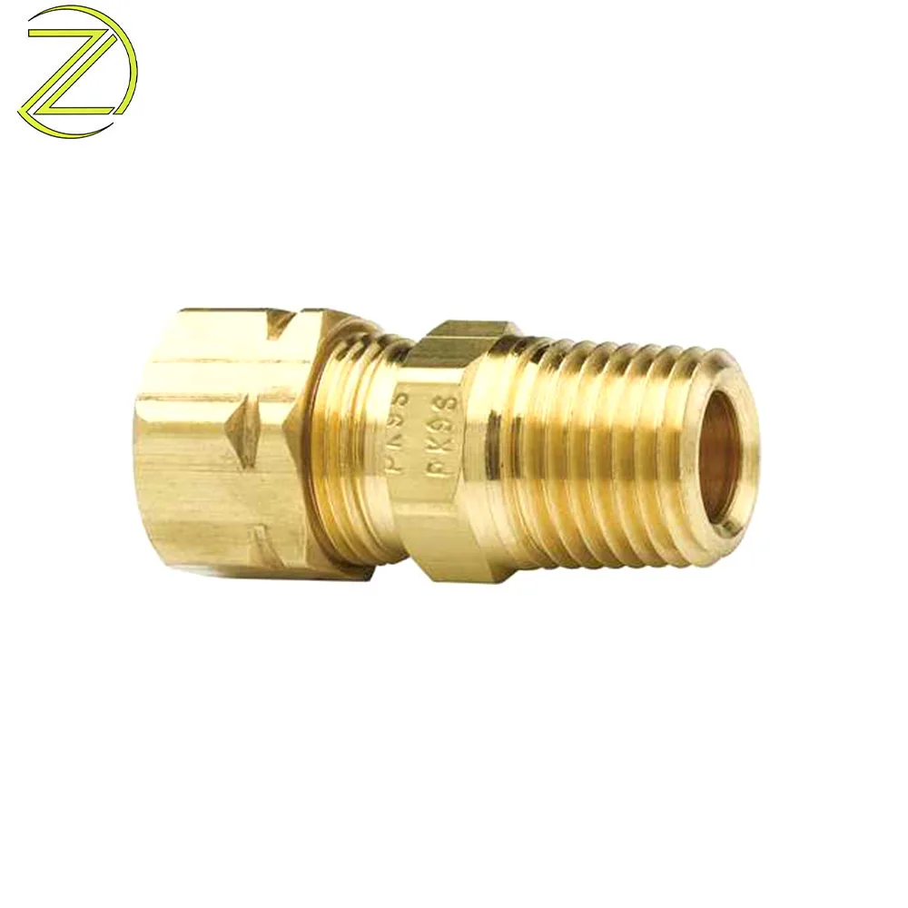 Pneumatic Male Thread Hex Nipple Equal Union Reducing Connector Fitting Brass QA