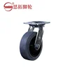 Heavy 6-inch Gray Plane 65A Conductive TPR Universal Caster Electronic Equipment Caster