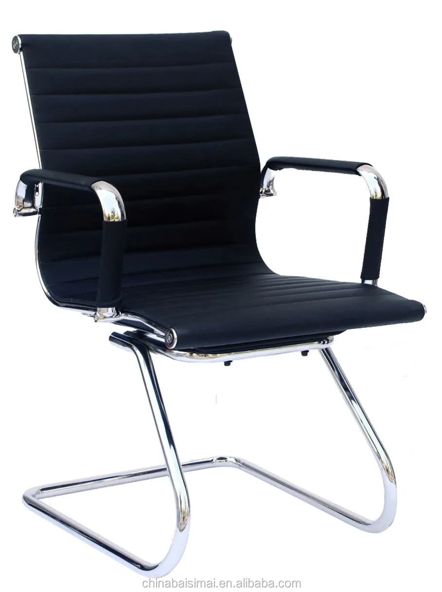 906d Popular Small Leather Office Desk Chair No Wheels Sale Buy