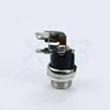 Cylindrical with thread length 8.5 nut inner core 2.5,5A 12V curved foot DC connector DC socket