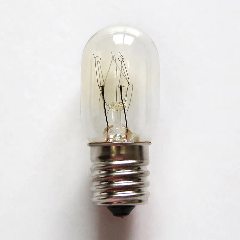 T22 15W E14 Clear color frosted tubular clear glass refrigerator bulb