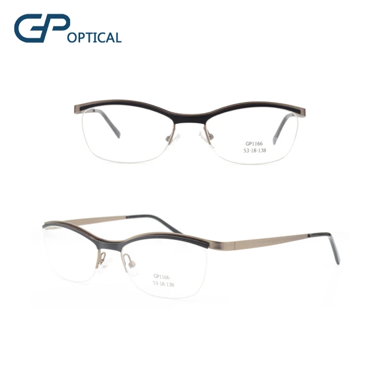 ladies half rim glasses