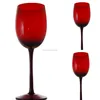 2014 new design red wine glass stemware with more color