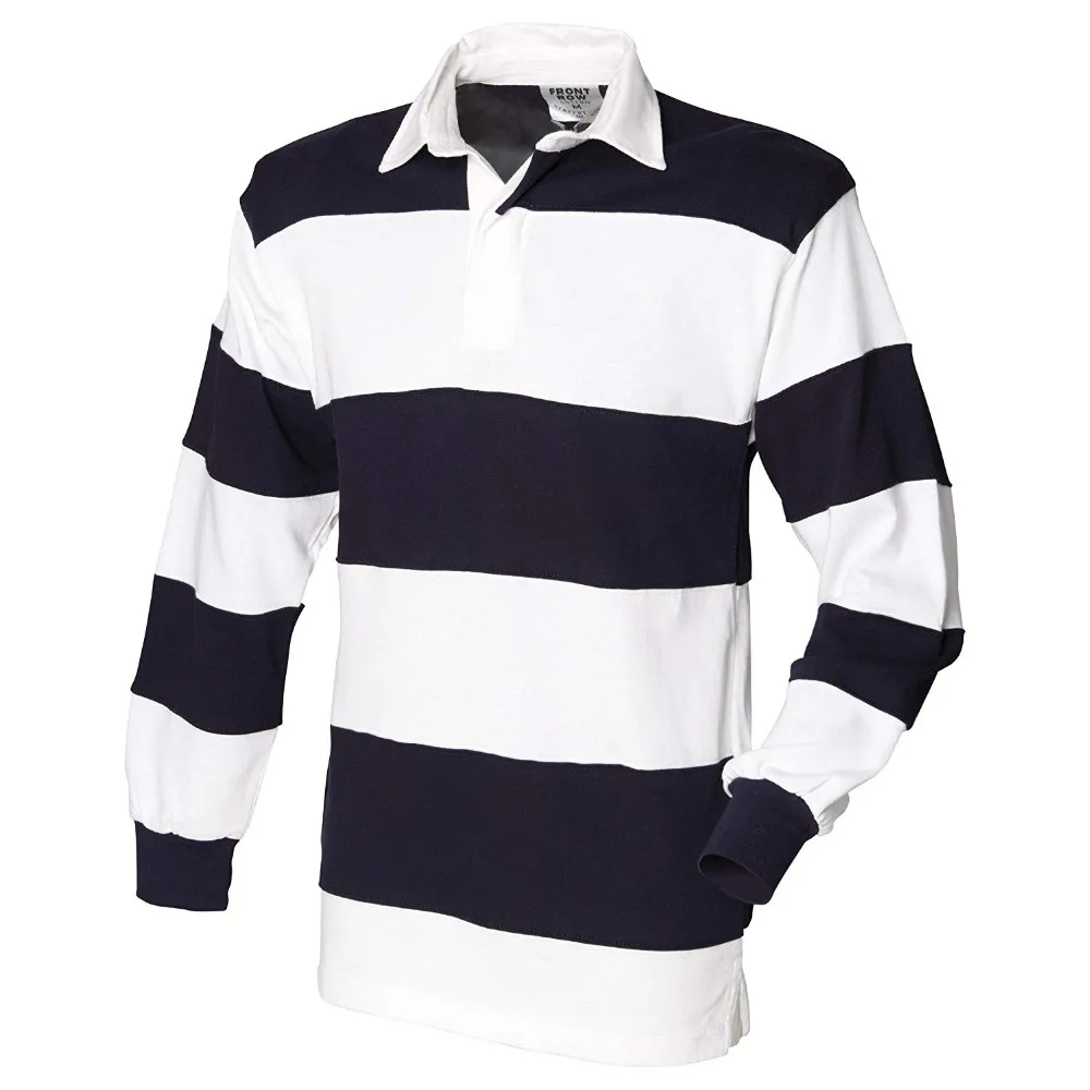 Long Sleeves Wholesale Custom Cheap Striped Rugby Polos Jerseys Buy