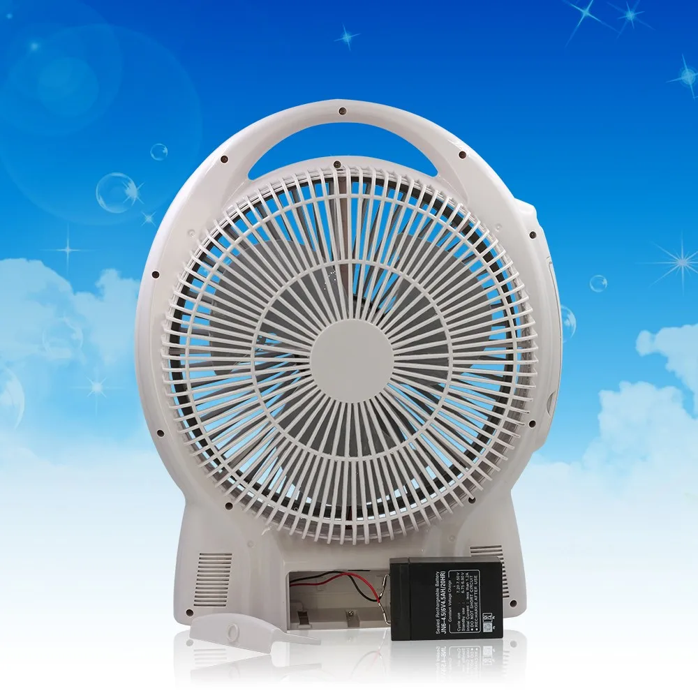 Small Moq Rechargeable Battery 12 Inch Fans With 36pcs Led Light And