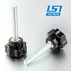 Anti-skidding located tighten thumb screw seven star black torx handle