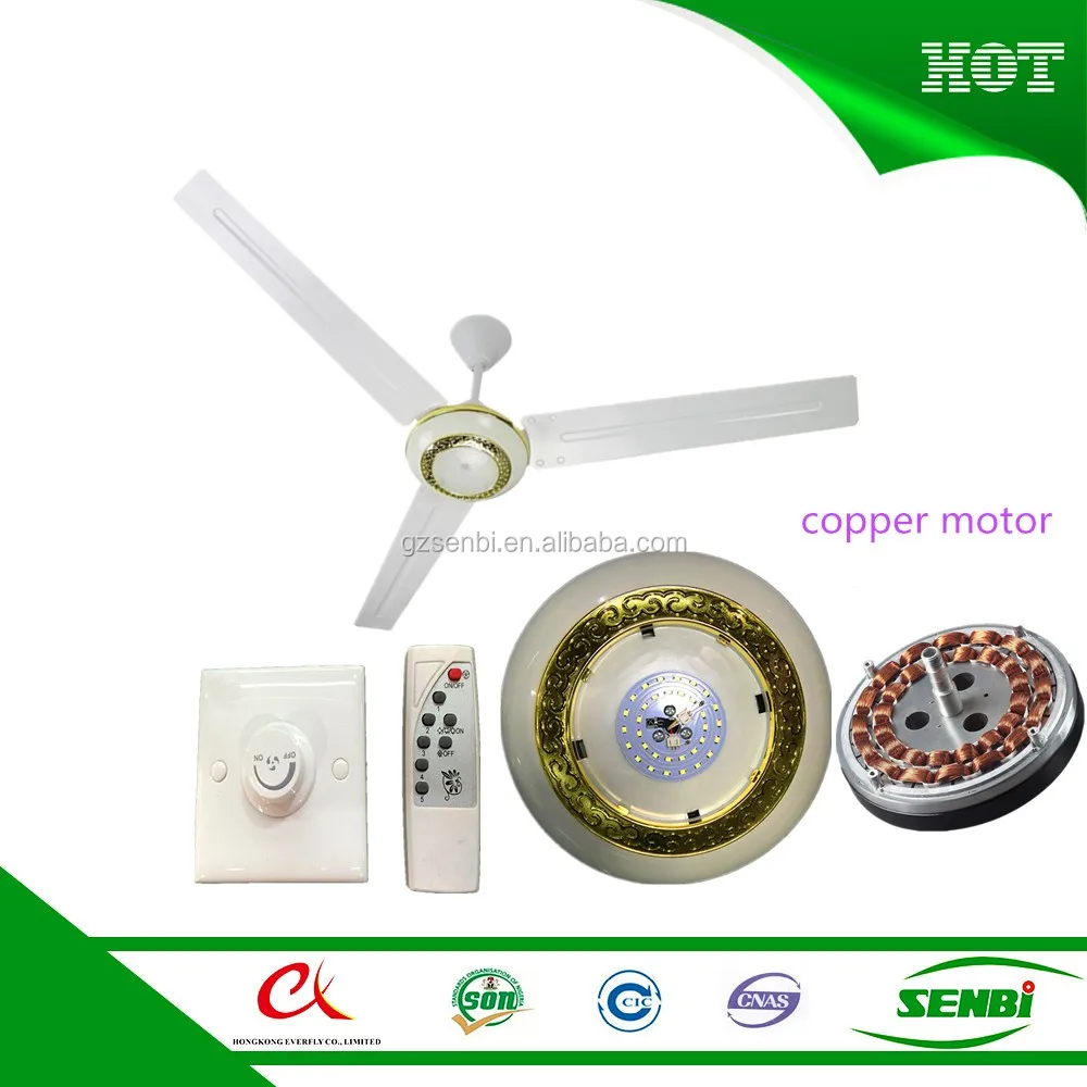 Electric motor home energy saving 56 inch ceiling fan with light 220v