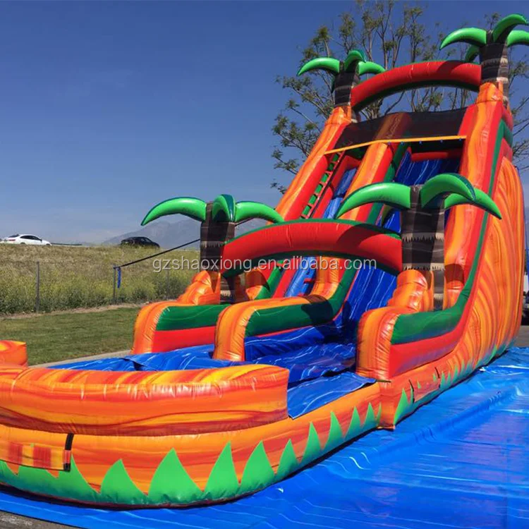 2018 Giant Inflatable Water Slide Inflatable Wet Slide For Kid and Adult For Sale
