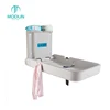Anti-bacterial PE Wall Mounted Fold-able baby diaper unit Baby Changing Station