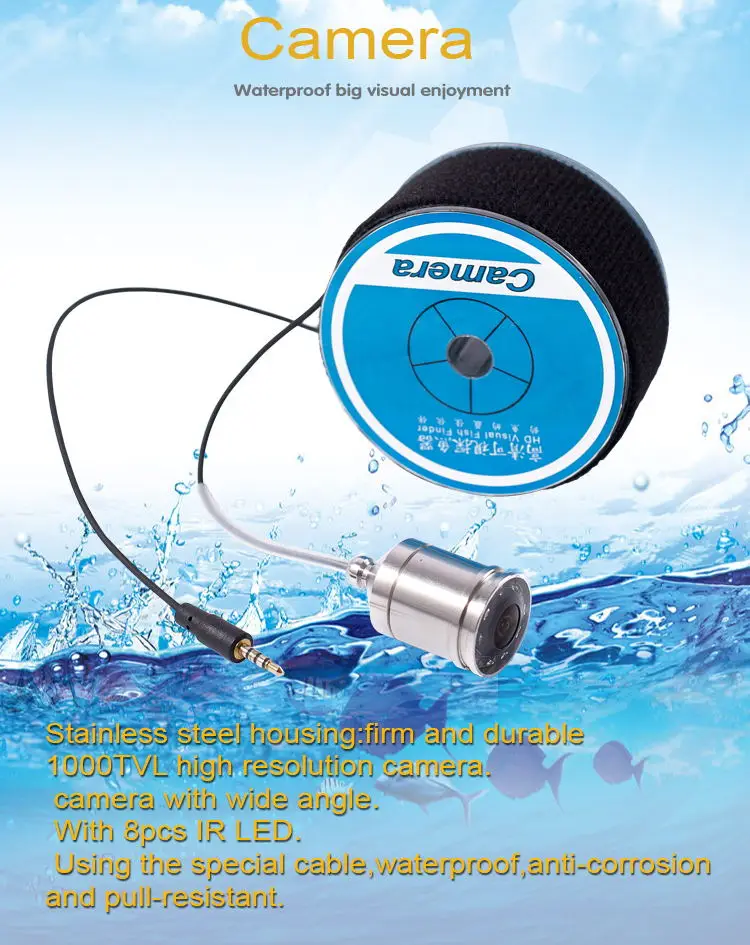 1000tvl stainless steel lens video dvr night vision fish finder underwater ice fishing camera  .jpg