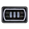 2018 Fashion cool auto led lighting system auxbeam black chrome h13 h4 30w square 4*6 led headlights for truck car