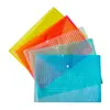 Clear Document Folder A4 Size with Snap Button Transparent Envelopes Designed for School,Home, Work, and Office Organization