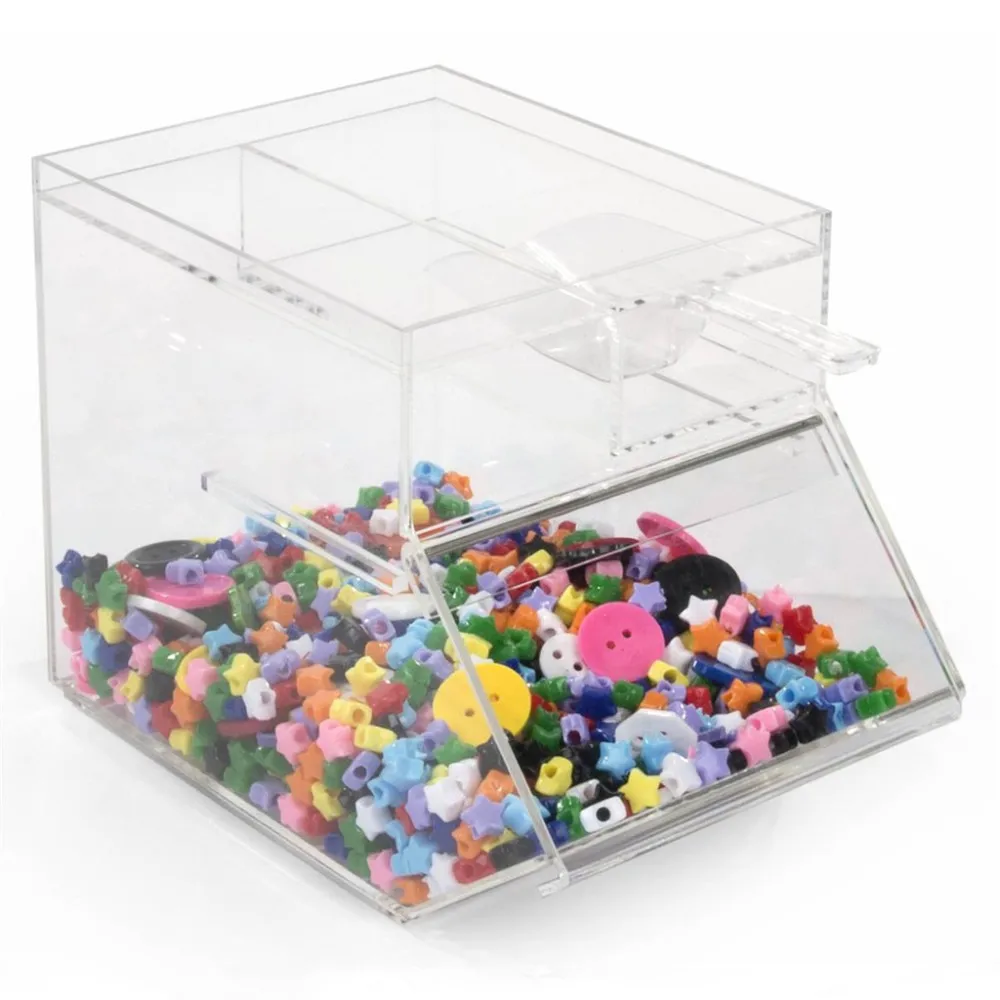 Acrylic Stackable Candy Bin Container With Scoop Wholesale,Clear