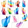 Bestdance Colorful Gradient Women Silk Scarf Shawl Belly Dance Waving Scarf Veil 200*110cm