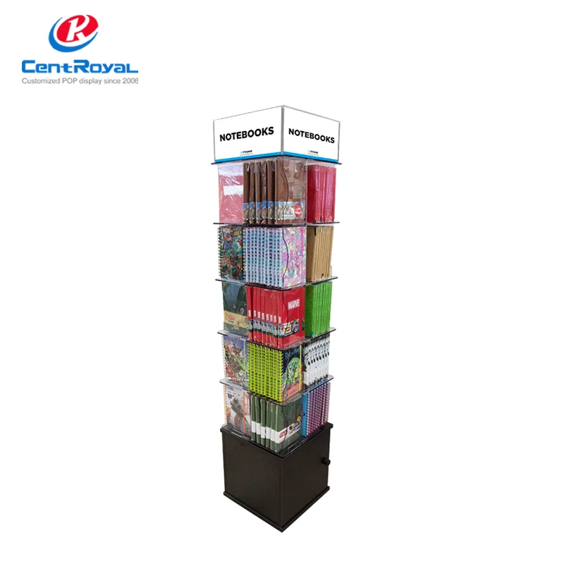 Rotating Custom Cardboard Design Acrylic Book Display Stands Buy