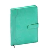 green crisp and fresh leather journal book for travel or keep diary