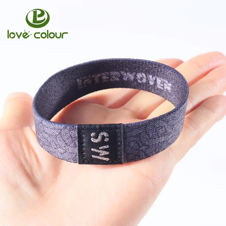 Elastic wristband with printing logo