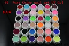 2014 new 36 Pure Color color UV Gel colored vu gel For Nail Art uv gel