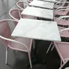 Cube Table Carrara White Marble Coffee Table Top
