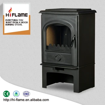 Steel Plate Wood Stove Al907 With Wood Log Box For Indoor Used