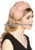 The hottest sale pink feather fascinator in wholesale