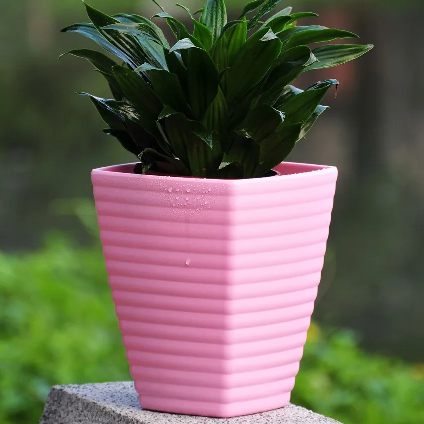 Garden Supplies Attractive Colorful Plastic Wholesale Flower Pots Buy