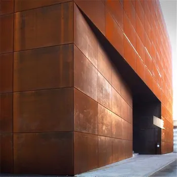 Decorative Rusty Corten Steel Exterior Metal Wall Cladding Panels - Buy ...