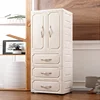 4-layer drawer with two open door pp plastic drawer baby changing drawer