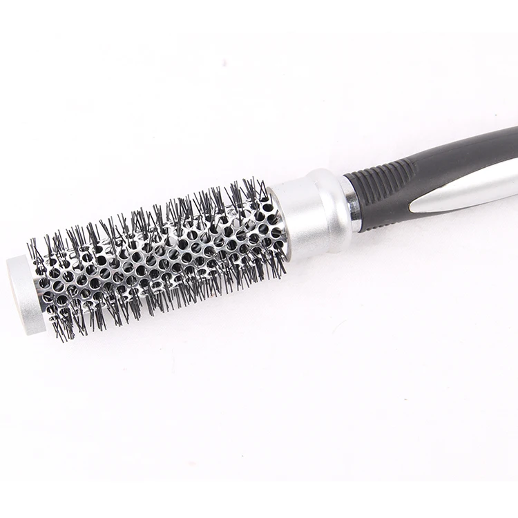 Fashion Round Hairbrush Metal Pins Bristle Brush Hair Buy Metal