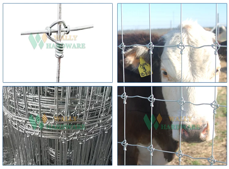 Cheap Galvanised Cattle Live Stock Farm Hinge Joint Fence