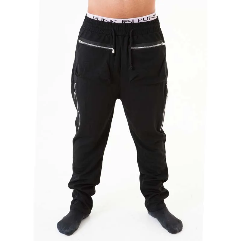 joggers with zippered pockets