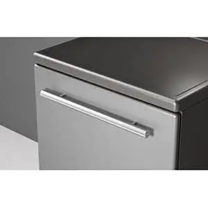 Ulti-MATE Garage PRO 1-Drawer | 1-Door Base Cabinet - GA-03PC -Polyurethane Coated Cabinet Fronts In Silver on Strong 3/4" MDF - Full Radius Cabinet Profile - Strong 3/4" PB Cabinet Construction With Textured PVC Grey Laminate -Adjustable Shelf With 200 LB Load Rating - Ready to Assemble