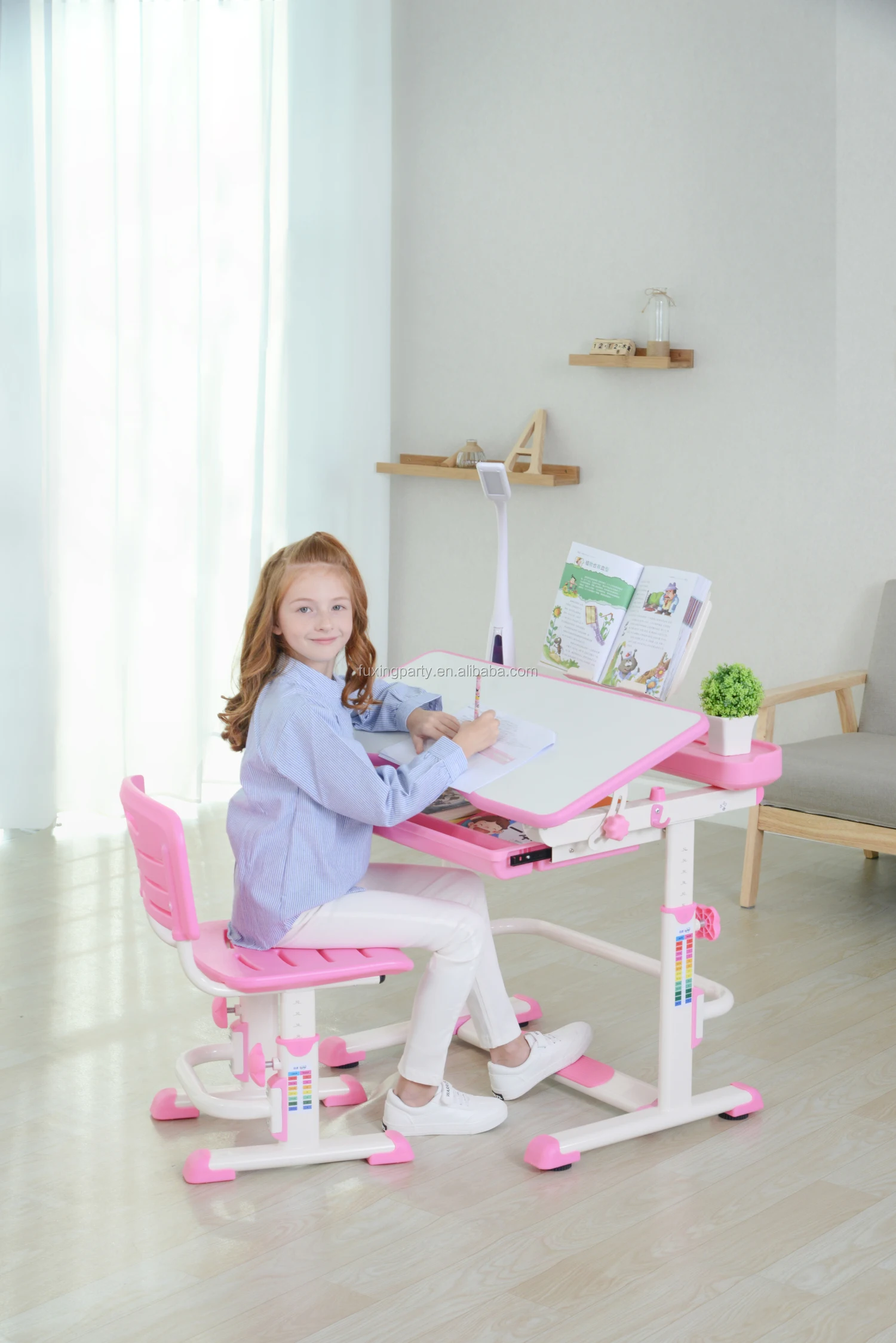 Hot Assemble Study High Quality Desk Kids Change Cornor Adjustable
