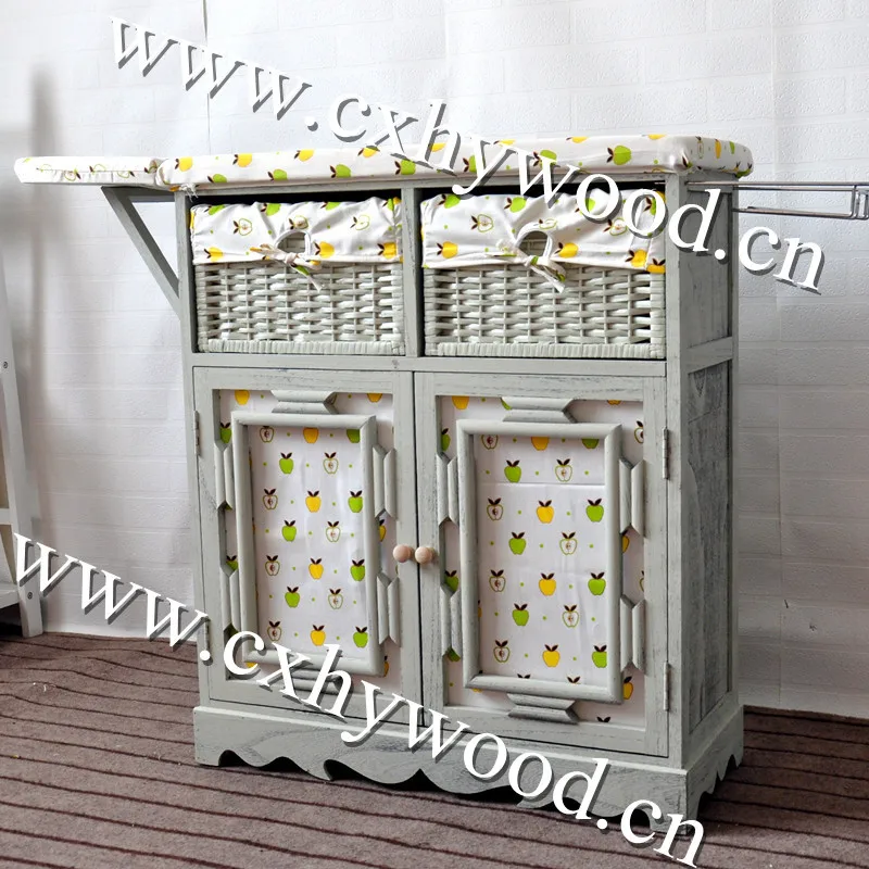 Tabla De Planchar Plegable,Mueble De Madera Maciza,Centro Superior