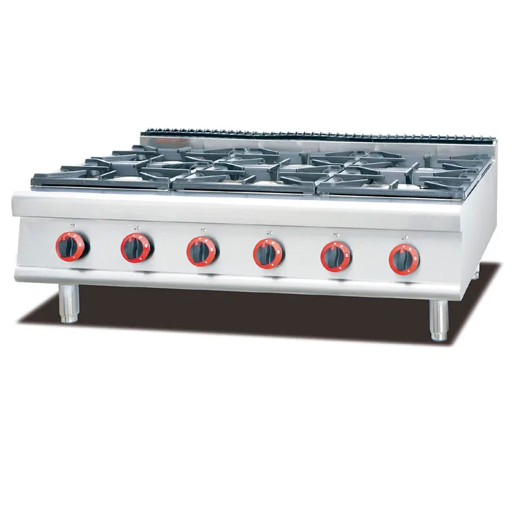 6 burner table top gas cooker