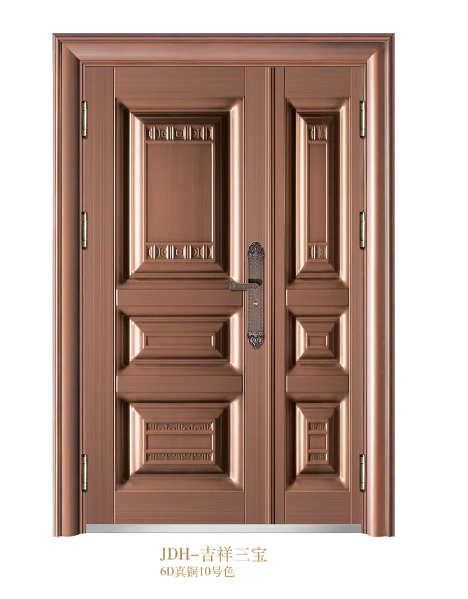 Commercial exterior steel door installing a security screen door
