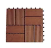 Interlocking wood plastic deck tiles design
