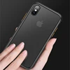 Matte Black Hybrid Case Enhanced Drop Protection TPU Cushion/Rigid Clear Backplate Cover for iphone XR 6.1 inch Translucent Case