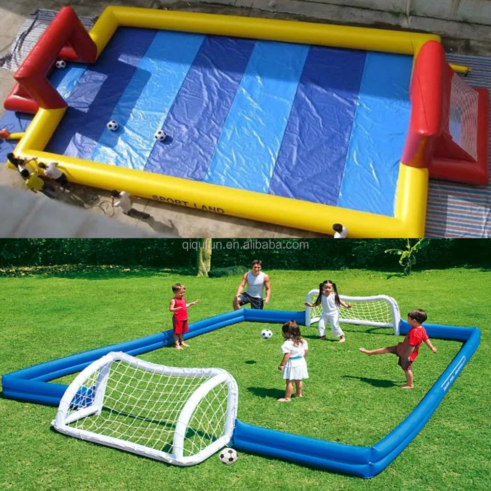 inflatable water soccer field