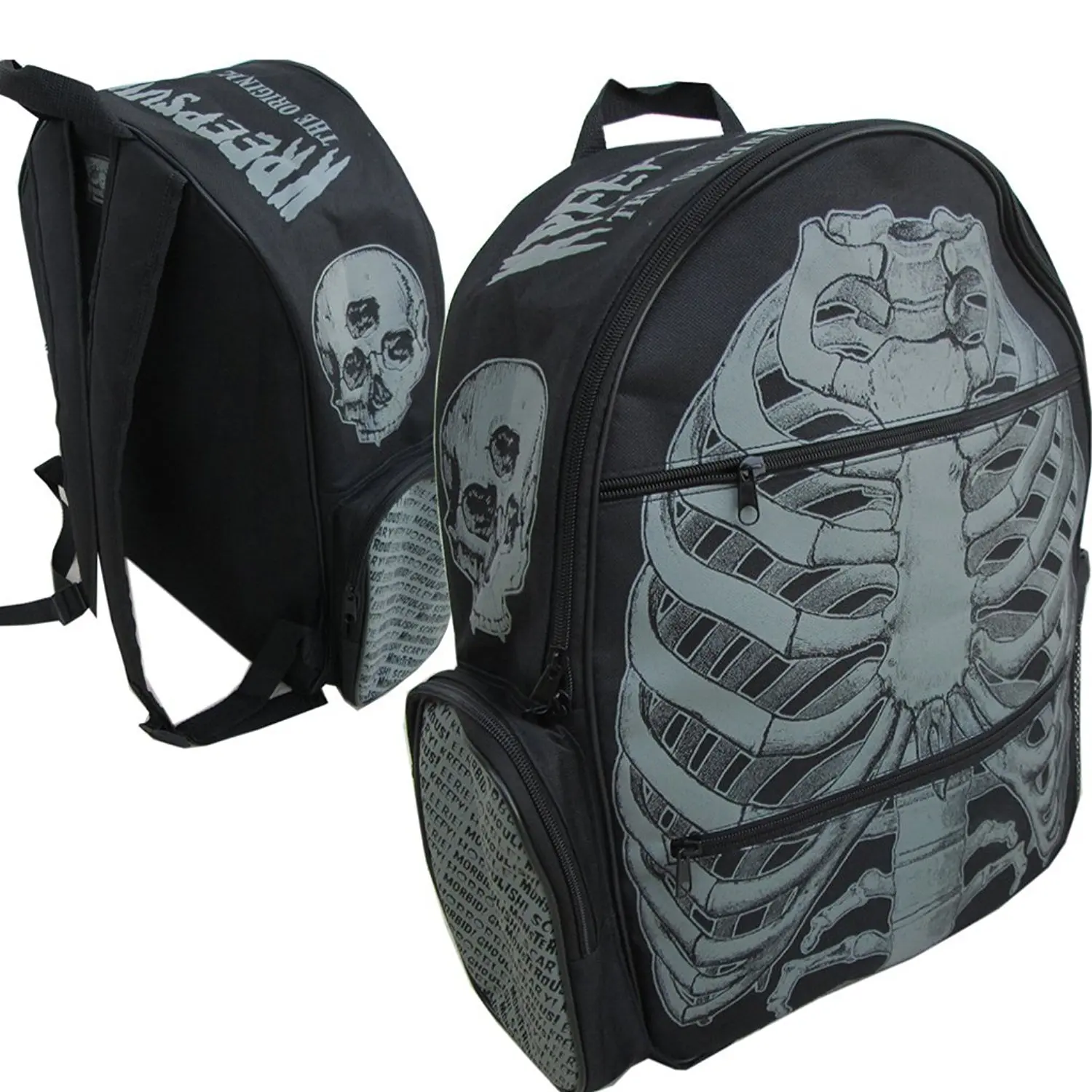 kreepsville skull backpack