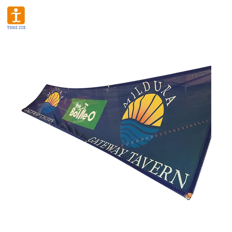 Custom Printing Mesh Fence Banner Mesh Vinyl Banner For Outdoor