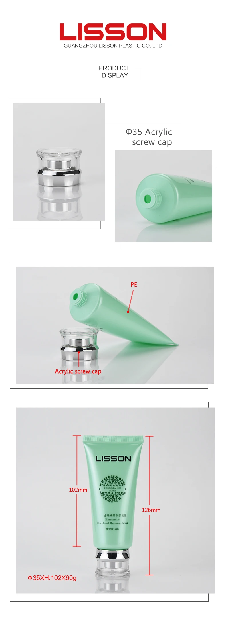 eco-friendly hot-stamping plastic cosmetic tube for make up cosmetics