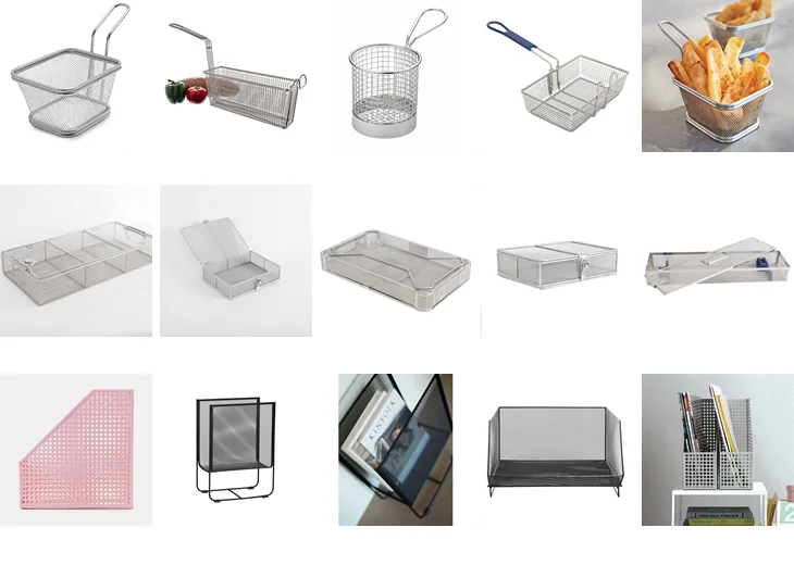 Stainless Steel Surgical Instrument Medical Disinfection Basket / Medical Cleaning Baskets